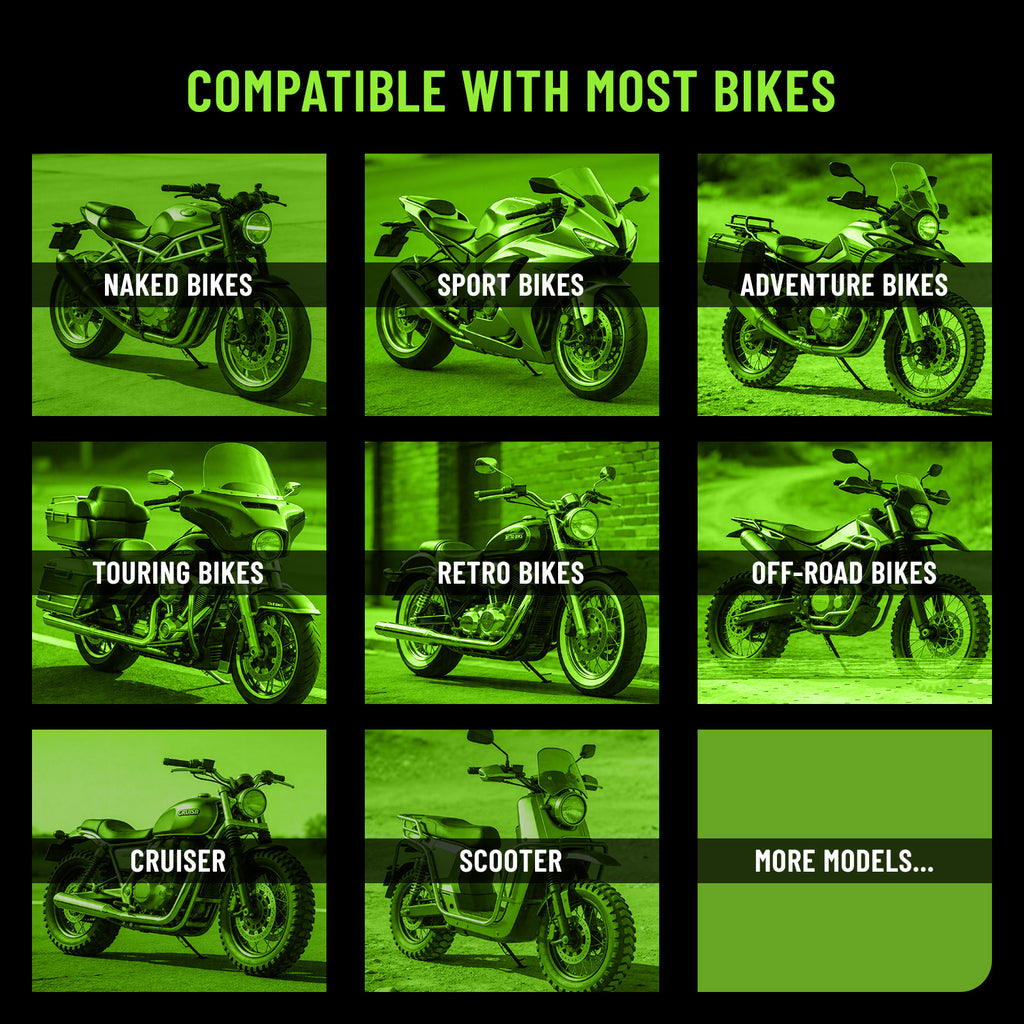 Motorcycle Bluetooth TPMS Tire Pressure Monitoring System, Wireless Bluetooth 5.0 Connect to Phone APP, Real-Time Tire Pressure & Temperature Display with Alarm, IP67 Waterproof External Sensors for Motorbike Scooter ATV